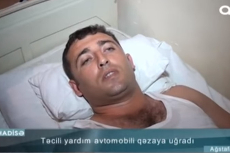 “Hamilə aparırdım” – Qəzaya düşən təcili tibbi yardım maşınının sürücüsü DANIŞDI – VİDEO