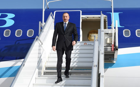 Prezident İlham Əliyev Fransaya rəsmi səfərə getdi 