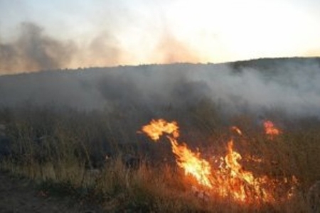 Qubanın dağlıq ərazilərində yanğın başlayıb Qubanın dağlıq ərazilərində yanğın başlayıb