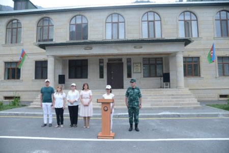 Nəsimi rayon məktəbliləri “Sərhədçi” hərbi-vətənpərvərlik düşərgəsində - FOTOLAR