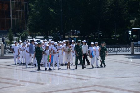 Nəsimi rayon məktəbliləri “Sərhədçi” hərbi-vətənpərvərlik düşərgəsində - FOTOLAR