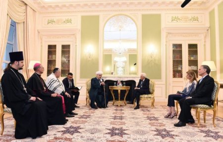 Allahşükür Paşazadə İtaliya prezidenti ilə görüşüb