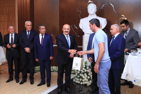 Milli Mətbuatın 143 illiyi ərəfəsində Nəsimi rayonunda jurnalistlərlə görüş keçirilmişdir - FOTOLAR