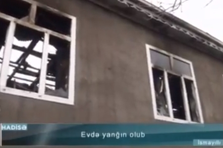 İsmayıllıda 4 otaqlı ev yanaraq kül oldu – VİDEO