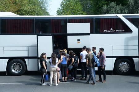 Nəsimi rayon gəncləri Quba rayonunda sahibkarların işi ilə yaxından tanış oldular - FOTOLAR