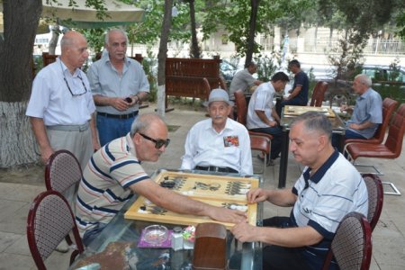 Mir Cəlal  küçəsindəki parkda Həvəskarlar arasında NƏRD yarışı keçirilmişdir -FOTOLAR