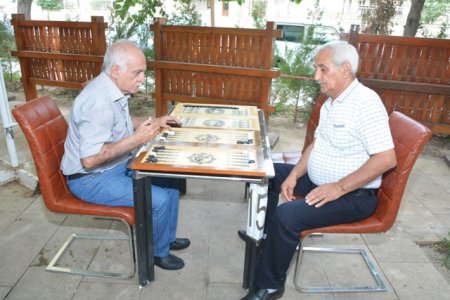 Mir Cəlal  küçəsindəki parkda Həvəskarlar arasında NƏRD yarışı keçirilmişdir -FOTOLAR