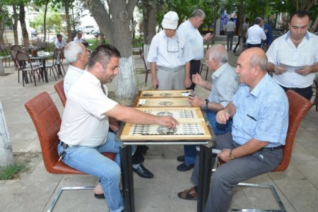 Mir Cəlal  küçəsindəki parkda Həvəskarlar arasında NƏRD yarışı keçirilmişdir -FOTOLAR