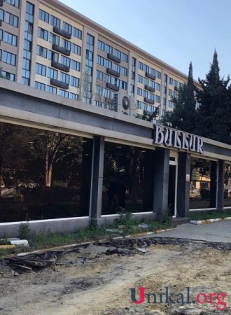 Fərhad Qəribovun “Billur” restoranı söküldü - FOTO