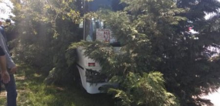 Sərnişin avtobusu qəzaya uğradı - XƏSARƏT ALANLAR VAR