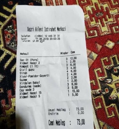 Bakıda restoranda ŞOK HESAB – DİQQƏTLİ OLUN! 