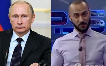 Gürcü aparıcı Putinlə valideynlərini təhqir etdi - Ölkədə ara qarışdı