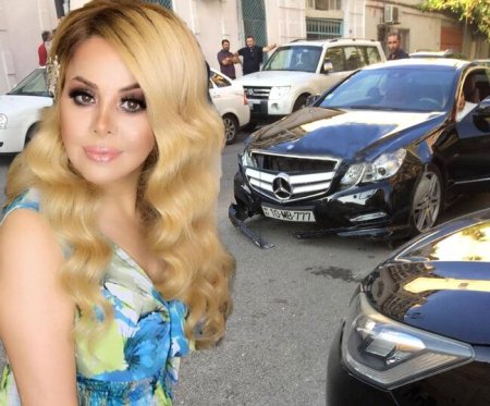 Mətanət Əsadova qəzaya düşdü - FOTOLAR