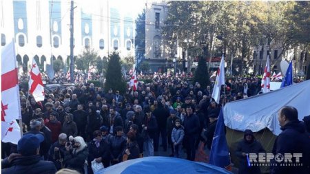 На акции протеста в Тбилиси присутствовали 5,5 тысяч человек - ОБНОВЛЕНО - ФОТО