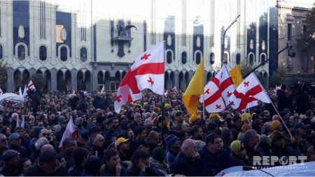На акции протеста в Тбилиси присутствовали 5,5 тысяч человек - ОБНОВЛЕНО - ФОТО