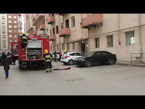 Abşeron Gənclər Şəhərciyində yanğın olub - YENİLƏNİB