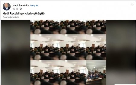 Hadı Rəcəbli seçicilərinin sayını montaj proqramı ilə “artırdı” - Fotolar