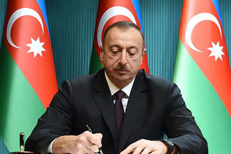 Президент Азербайджана Ильхам Алиев направил