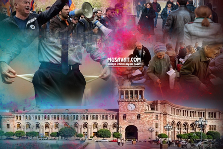 Ermənistanda “məxməri” inqilab şoku - əhali azalır, xarici borc artır...