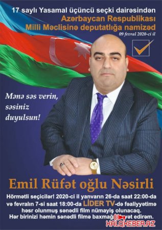 Ölkə başçısının siyasətini, həyata keçirdiyi sosial-iqtisadi strategiyanı, islahatları hər zaman dəstəkləyəcəyəm