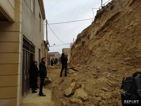 Nazirlik: Badamdardakı uçqun ərazisində yeni təhlükə yoxdur - FOTO - VİDEO..