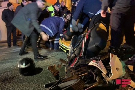 Bakıda dəhşət — qırımızı işıqda keçən sürücü ağır qəza etdi (VİDEO+FOTO) 