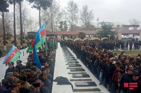 Şəhidimiz dəfn edildi - FOTO..