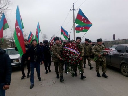 Şəhidimiz dəfn edildi - FOTO..