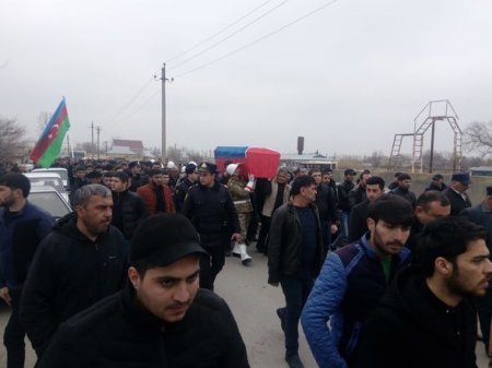 Şəhidimiz dəfn edildi - FOTO..