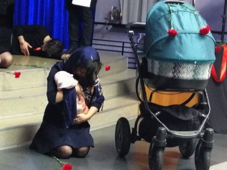 Rusiyanın Serov şəhərində Xocalı faciəsi anılıb (FOTO)