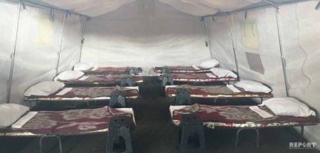 İranla sərhəddə daha bir səyyar hospital - FOTO