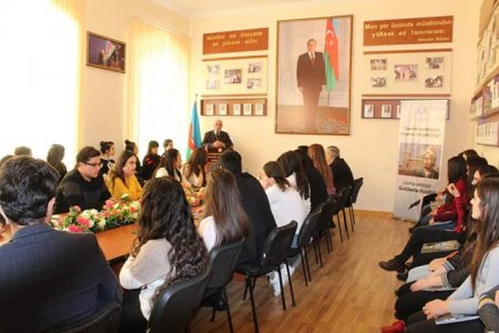 ADPU Şamaxı Filialında “Nəsimi yurdunda Nəsimi yaradıcılığı” layihəsi çərçivəsində  forum təşkil edilib -FOTOLAR