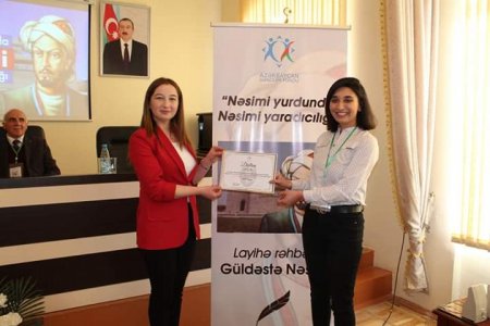 ADPU Şamaxı Filialında “Nəsimi yurdunda Nəsimi yaradıcılığı” layihəsi çərçivəsində  forum təşkil edilib -FOTOLAR