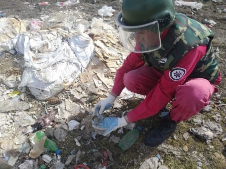 Daşkəsəndə qumbara və partladıcı tapıldı