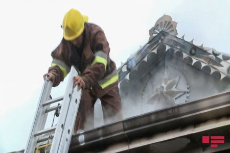 Ağdamda 5 otaqlı ev yanıb - FOTO