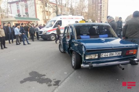 Mingəçevirdə yol qəzasında 3 nəfər xəsarət alıb - FOTO