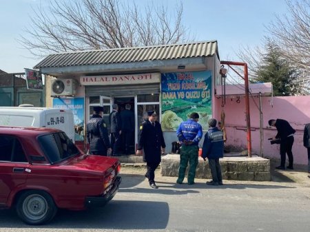 Binəqədi rayonunda qanunsuz fəaliyyət göstərən heyvan kəsimi məntəqələrində reyd keçirilib