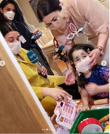 Elza Seyidcahandan özünəməxsus maska - FOTO