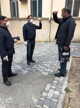 Nəsimi rayonunda karantin rejiminin tələblərinin yerinə yetirilməsi məqsədilə zəruri tədbirlər davam etdirilir - FOTOLAR