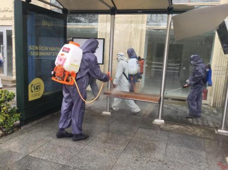 Nəsimi rayonunda karantin rejiminin tələblərinin yerinə yetirilməsi məqsədilə zəruri tədbirlər davam etdirilir -FOTO