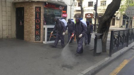 Nəsimi rayonunda karantin rejiminin tələblərinin yerinə yetirilməsi məqsədilə  bütün zəruri tədbirlər davam etdirilir -FOTOLAR