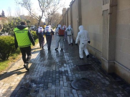 Nəsimi rayonunda karantin rejiminin tələblərinin yerinə yetirilməsi məqsədilə  bütün zəruri tədbirlər davam etdirilir -FOTOLAR