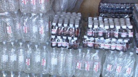 Bakıda saxta spirt hazırlayanlar tutulub - VİDEO