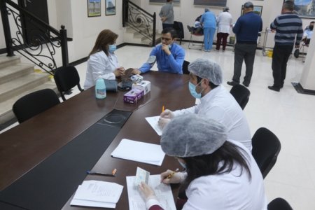 Nəsimi rayonunda qanvermə aksiyası keçirilib -FOTOLAR