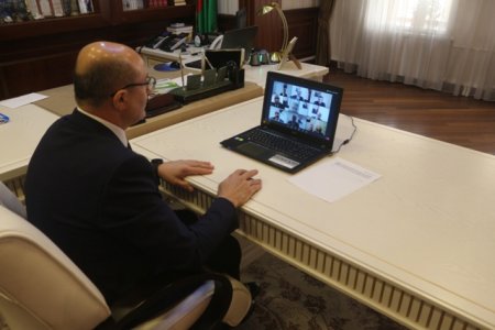 Nəsimi rayon İcra Hakimiyətində onlayn müşavirə keçirilmişdir -FOTOLAR