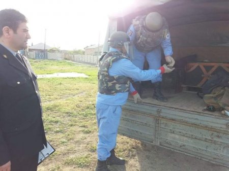 Xızıda qumbara və patronlar tapılıb