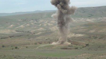 Ağstafada toplanan partlamamış hərbi sursatlar zərərsizləşdirilib - FOTO