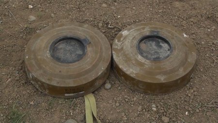 Ağstafada toplanan partlamamış hərbi sursatlar zərərsizləşdirilib - FOTO