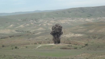 Ağstafada toplanan partlamamış hərbi sursatlar zərərsizləşdirilib - FOTO