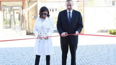 Prezident və xanımı Sumqayıtda açılışda - Fotolar
